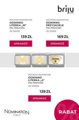 Prezenty - gazetka promocyjna Briju | Kolekcja biżuterii Nomination od piątku 05.12 do poniedziałku 15.12 - strona 7