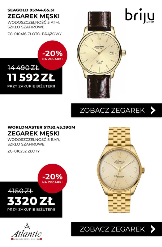 Briju - gazetka promocyjna -20% na zegarki od niedzieli 30.11 do środy 31.12 - strona 13