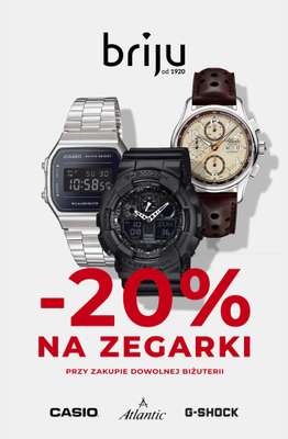 Prezenty - gazetka promocyjna Briju | -20% na zegarki od niedzieli 30.11 do środy 31.12