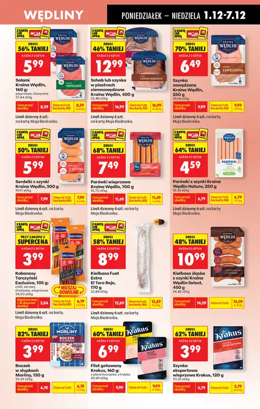 Biedronka - gazetka promocyjna Od poniedziałku, Z ladą tradycyjną od poniedziałku 01.12 do niedzieli 07.12 - strona 49