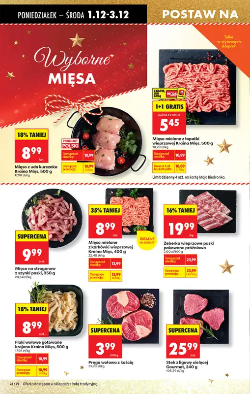 Biedronka - gazetka promocyjna Od poniedziałku, Z ladą tradycyjną od poniedziałku 01.12 do niedzieli 07.12 - strona 40