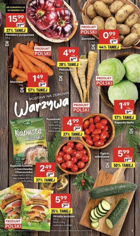 Delikatesy Centrum - gazetka promocyjna Gazetka  do środy 10.12 - strona 7