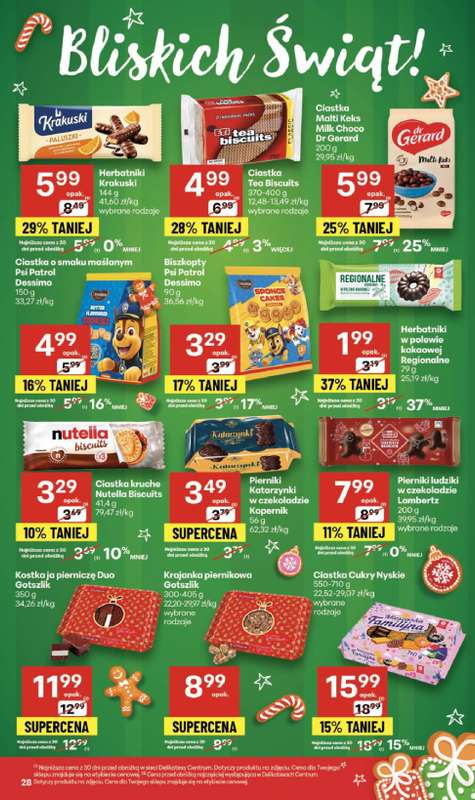 Delikatesy Centrum - gazetka promocyjna Gazetka  do środy 10.12 - strona 28