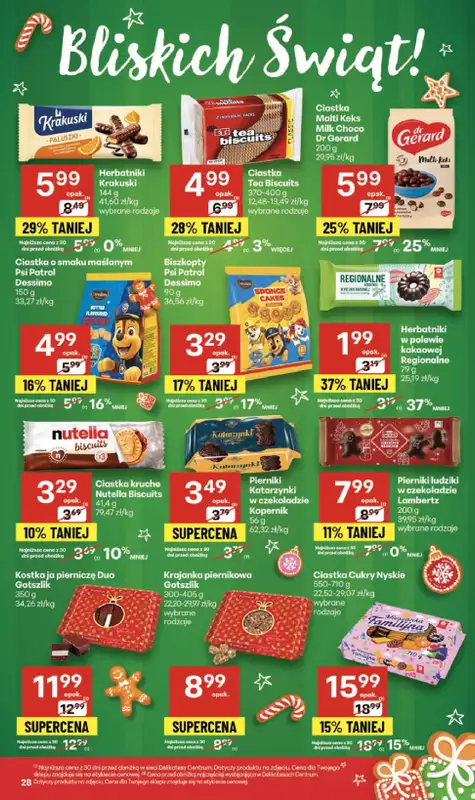 Delikatesy Centrum - gazetka promocyjna Gazetka  do środy 10.12 - strona 28