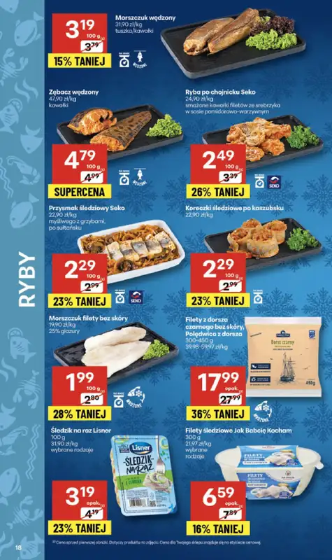 Delikatesy Centrum - gazetka promocyjna Gazetka  do środy 10.12 - strona 18