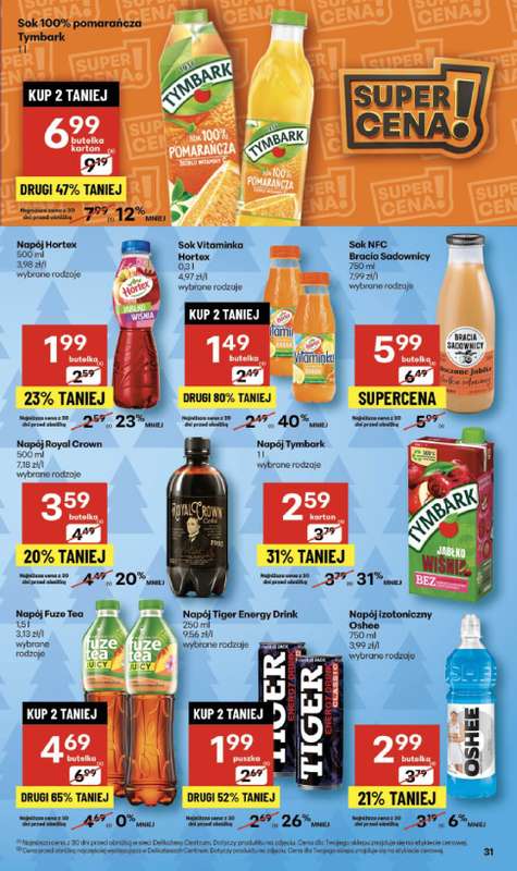 Delikatesy Centrum - gazetka promocyjna Gazetka  do środy 10.12 - strona 31