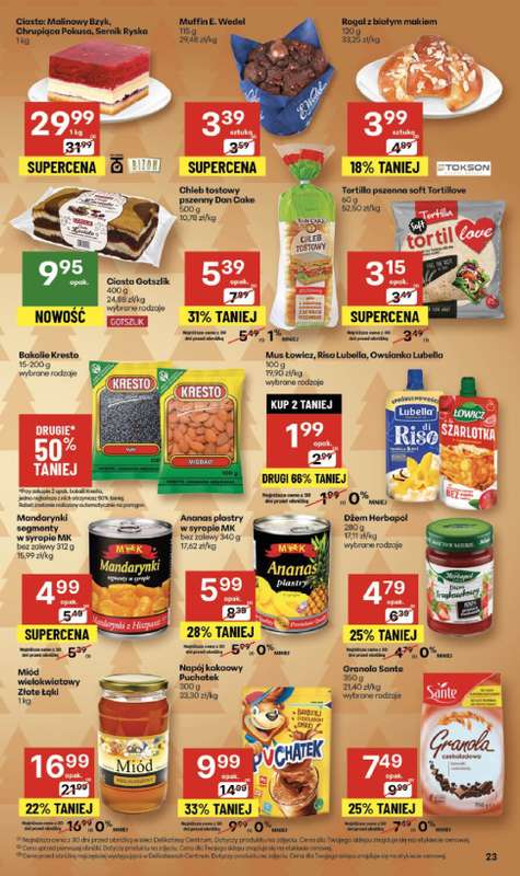 Delikatesy Centrum - gazetka promocyjna Gazetka  do środy 10.12 - strona 23