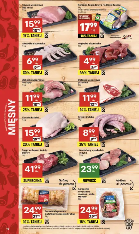 Delikatesy Centrum - gazetka promocyjna Gazetka  do środy 10.12 - strona 10