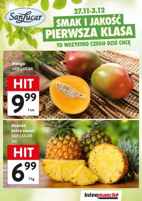 Intermarche - gazetka promocyjna Świeży Hit od poniedziałku 01.12 do środy 03.12