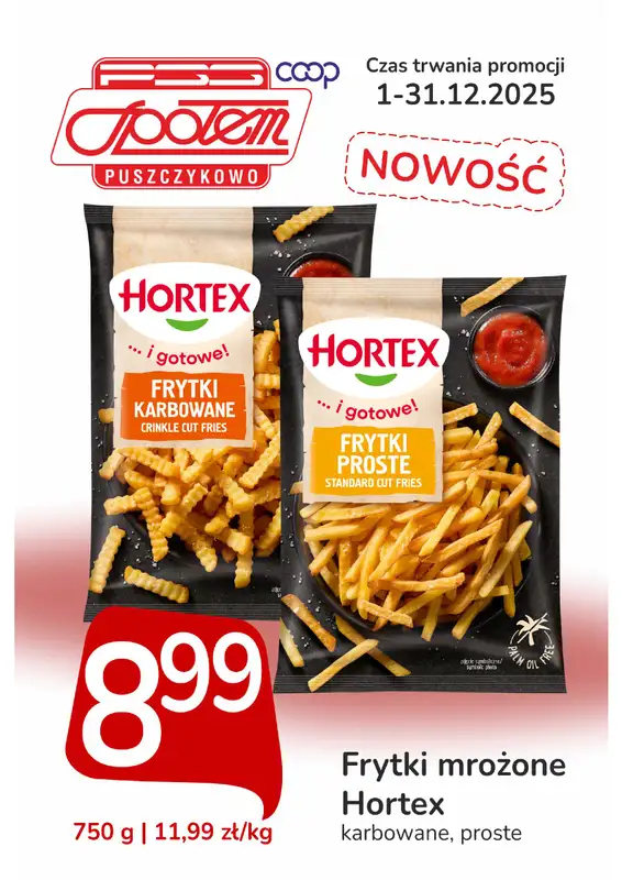 Społem - Blisko i Korzystnie - gazetka promocyjna Plakat promocyjny PSS Puszczykowo od poniedziałku 01.12 do środy 31.12