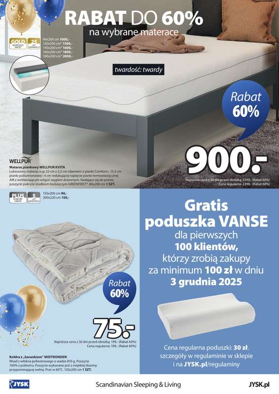 Jysk - gazetka promocyjna ZIELONA GÓRA: Wielkie Otwarcie JYSK! Już 03.12! od środy 03.12 do wtorku 09.12 - strona 2