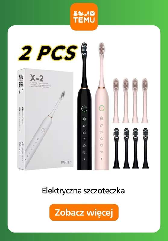 Temu - gazetka promocyjna Szczoteczki elektryczne w super cenach! od poniedziałku 08.12  - strona 6