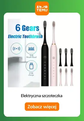 Temu - gazetka promocyjna Szczoteczki elektryczne w super cenach! od poniedziałku 08.12  - strona 8