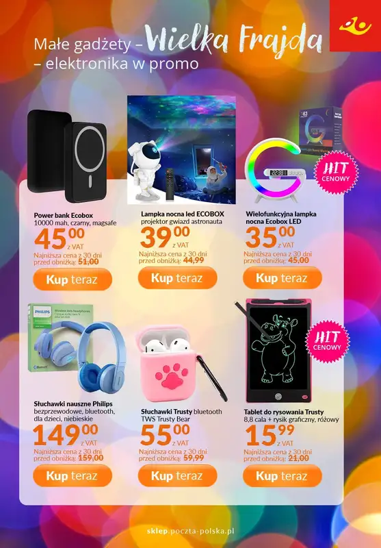 Poczta Polska - gazetka promocyjna Gazetka od poniedziałku 01.12 do niedzieli 14.12 - strona 7