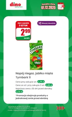 Dino - gazetka promocyjna Specjalna oferta na 01.12.2025 - promocje spoza gazetki od poniedziałku 01.12 do poniedziałku 01.12 - strona 8