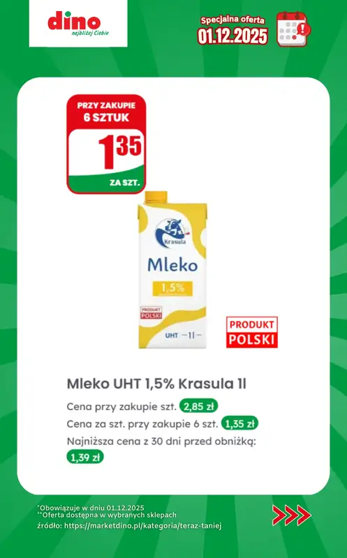 Dino - gazetka promocyjna Specjalna oferta na 01.12.2025 - promocje spoza gazetki od poniedziałku 01.12 do poniedziałku 01.12 - strona 11