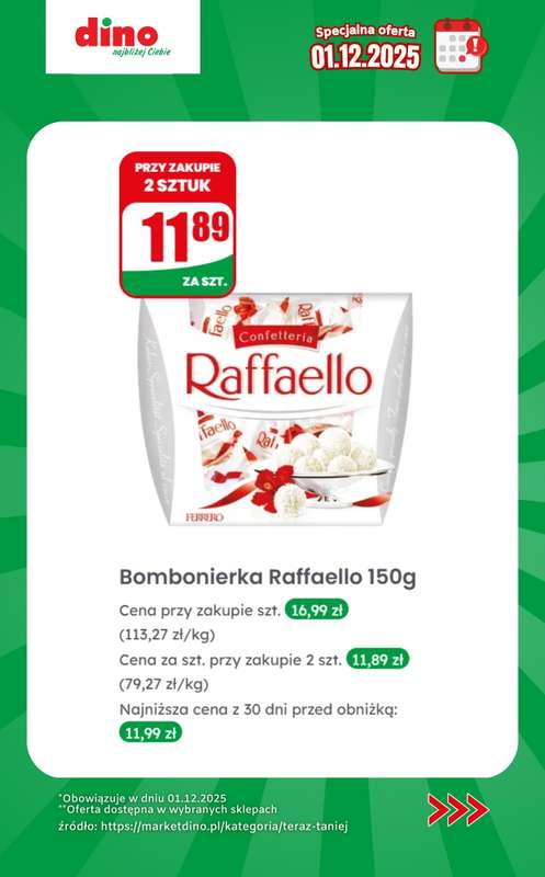 Dino - gazetka promocyjna Specjalna oferta na 01.12.2025 - promocje spoza gazetki od poniedziałku 01.12 do poniedziałku 01.12 - strona 9