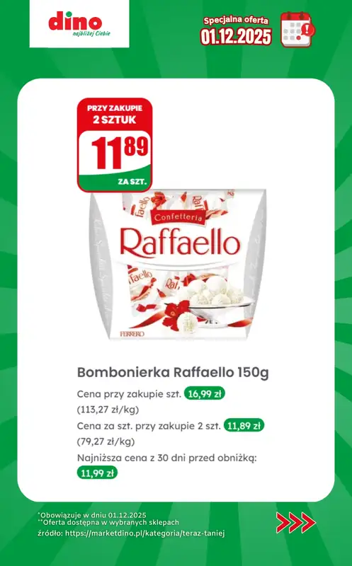 Dino - gazetka promocyjna Specjalna oferta na 01.12.2025 - promocje spoza gazetki od poniedziałku 01.12 do poniedziałku 01.12 - strona 9