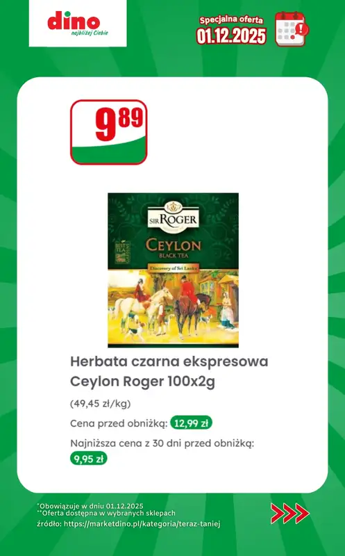 Dino - gazetka promocyjna Specjalna oferta na 01.12.2025 - promocje spoza gazetki od poniedziałku 01.12 do poniedziałku 01.12 - strona 13