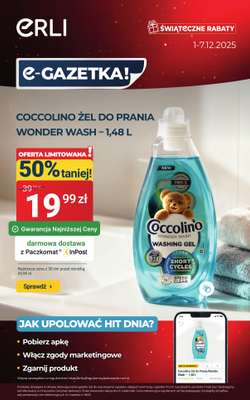 Erli - gazetka promocyjna Upoluj HIT dnia! od poniedziałku 01.12 do niedzieli 07.12