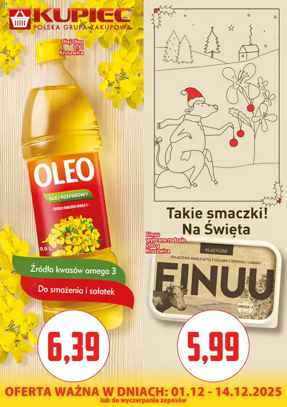 Kupiec - gazetka promocyjna Oferta plakatowa od poniedziałku 01.12 do niedzieli 14.12 - strona 4