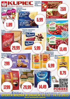 Kupiec - gazetka promocyjna Oferta plakatowa od poniedziałku 01.12 do niedzieli 14.12