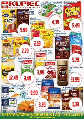 Kupiec - gazetka promocyjna Oferta plakatowa od poniedziałku 01.12 do niedzieli 14.12 - strona 3
