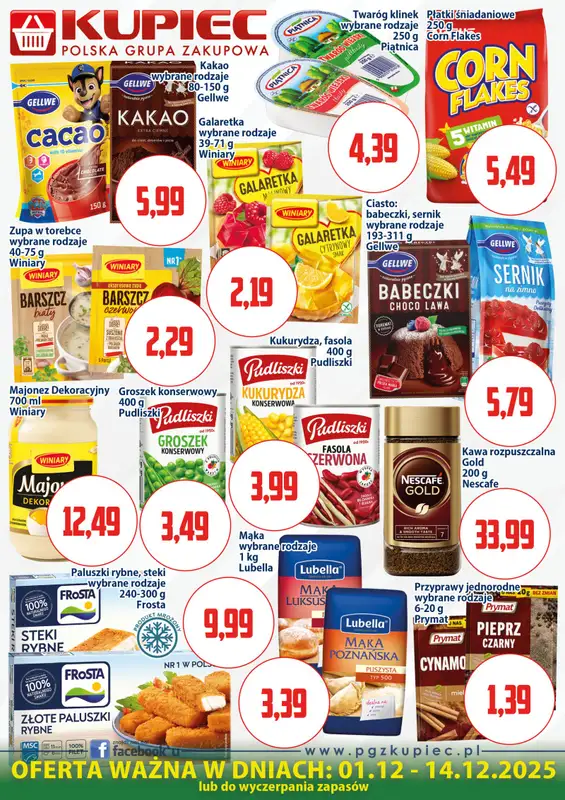 Kupiec - gazetka promocyjna Oferta plakatowa od poniedziałku 01.12 do niedzieli 14.12 - strona 3