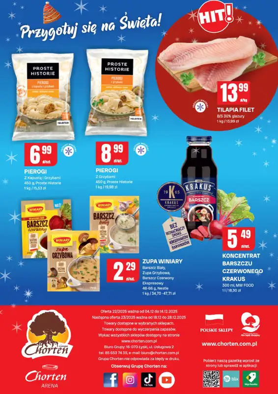 Chorten - gazetka promocyjna Gazetka Dolny Śląsk, Wielkopolska, Zach-pom, Lubuskie Market od czwartku 04.12 do niedzieli 14.12 - strona 8
