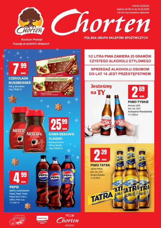 Chorten - gazetka promocyjna Gazetka Lubelskie Minimarket od czwartku 04.12 do niedzieli 14.12