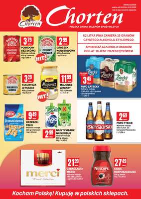Chorten - gazetka promocyjna Gazetka Małopolska, Śląsk, Podkarpacie, Opolskie Market od czwartku 04.12 do niedzieli 14.12