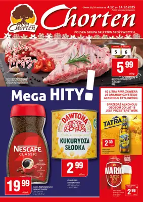 Chorten - gazetka promocyjna Gazetka Mazowsze Market od czwartku 04.12 do niedzieli 14.12