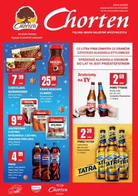Chorten - gazetka promocyjna Gazetka Podlaskie Market od czwartku 04.12 do niedzieli 14.12