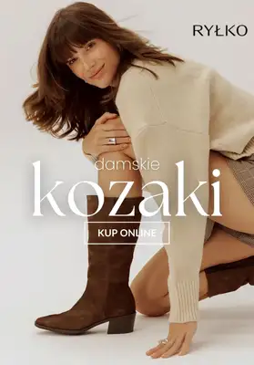 Ryłko - gazetka promocyjna Kozaki damskie na PROMOCJI od poniedziałku 01.12 do poniedziałku 01.12