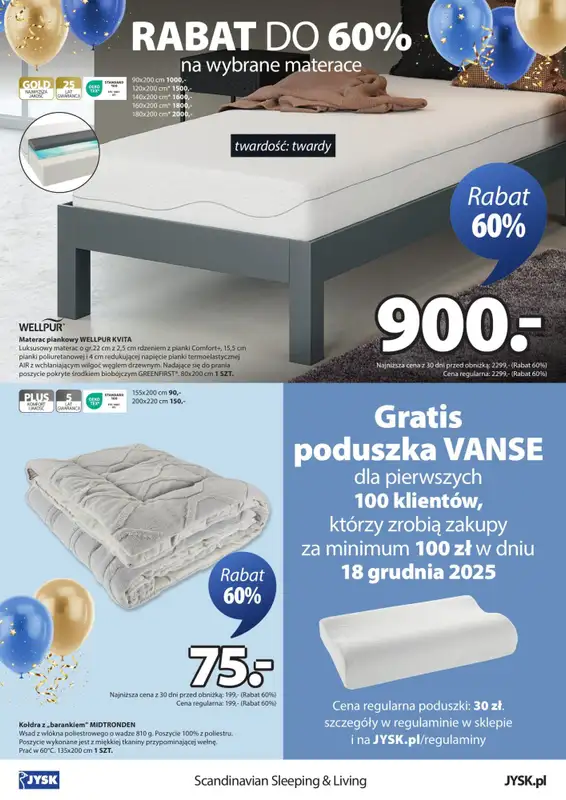 Jysk - gazetka promocyjna GRUDZIĄDZ: Wielkie Otwarcie JYSK! Już 18.12!   - strona 2