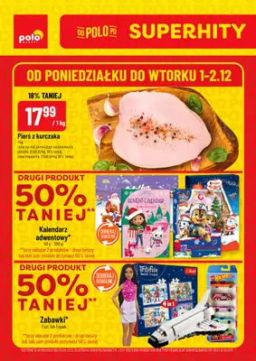 POLOmarket - gazetka promocyjna Super hity od poniedziałku 01.12 do wtorku 02.12