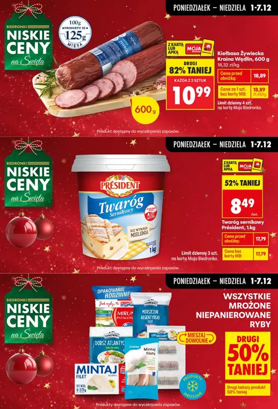 Biedronka - gazetka promocyjna Biedronkowe oszczędności od poniedziałku 01.12 do środy 03.12 - strona 7