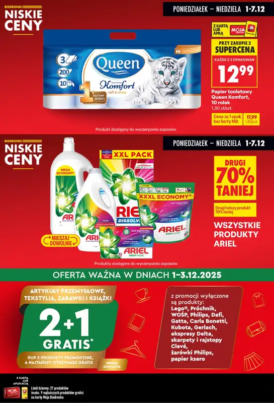 Biedronka - gazetka promocyjna Biedronkowe oszczędności od poniedziałku 01.12 do środy 03.12 - strona 9