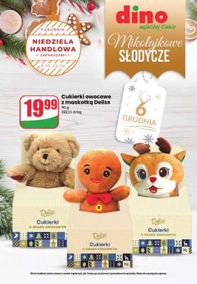 Dino - gazetka promocyjna Mikołajkowe słodycze od poniedziałku 01.12 do niedzieli 07.12