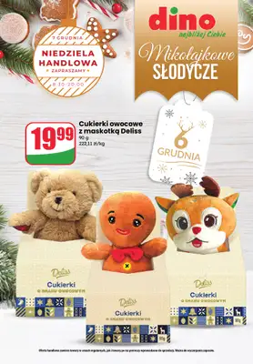 Dino - gazetka promocyjna Mikołajkowe słodycze od poniedziałku 01.12 do niedzieli 07.12