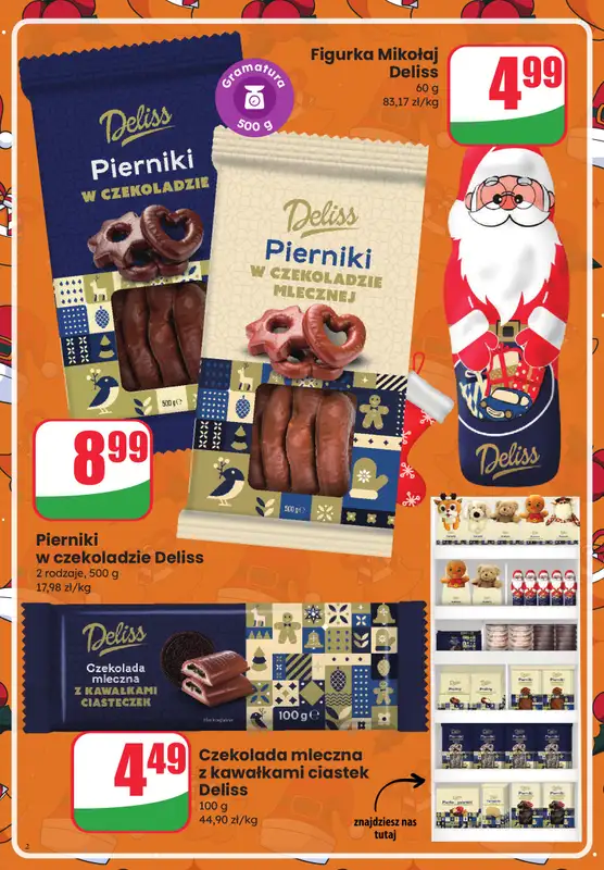 Dino - gazetka promocyjna Mikołajkowe słodycze od poniedziałku 01.12 do niedzieli 07.12 - strona 2