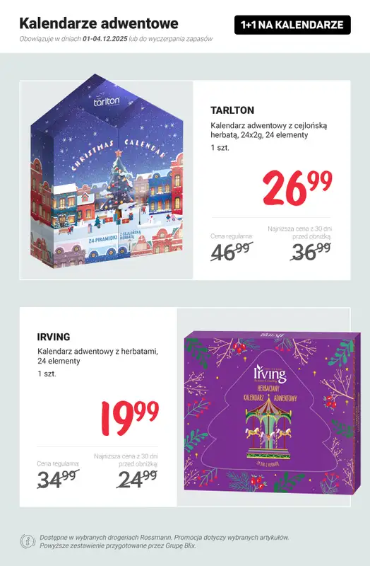 Rossmann - gazetka promocyjna 1+1 na kalendarze adwentowe! od poniedziałku 01.12 do czwartku 04.12 - strona 9