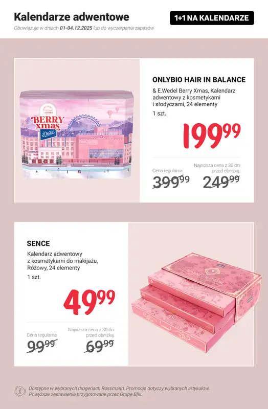 Rossmann - gazetka promocyjna 1+1 na kalendarze adwentowe! od poniedziałku 01.12 do czwartku 04.12 - strona 2