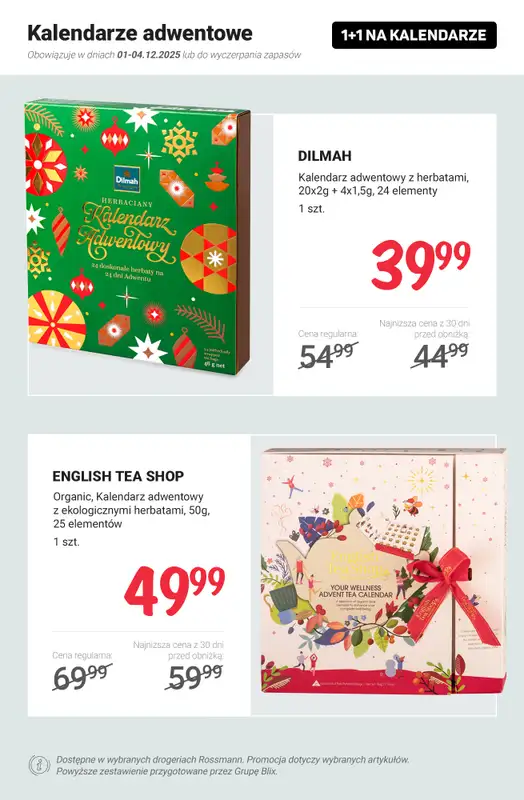 Rossmann - gazetka promocyjna 1+1 na kalendarze adwentowe! od poniedziałku 01.12 do czwartku 04.12 - strona 8