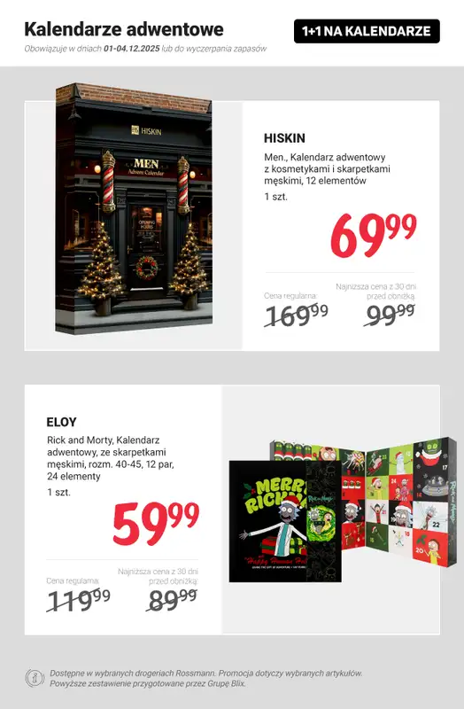 Rossmann - gazetka promocyjna 1+1 na kalendarze adwentowe! od poniedziałku 01.12 do czwartku 04.12 - strona 7