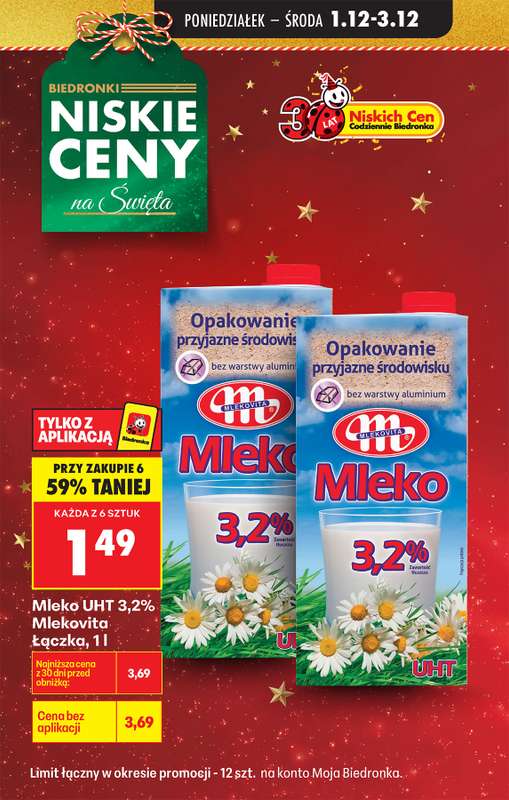 Biedronka - gazetka promocyjna Od poniedziałku od poniedziałku 01.12 do niedzieli 07.12 - strona 2