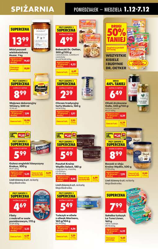 Biedronka - gazetka promocyjna Od poniedziałku, Z ladą tradycyjną od poniedziałku 01.12 do niedzieli 07.12 - strona 59