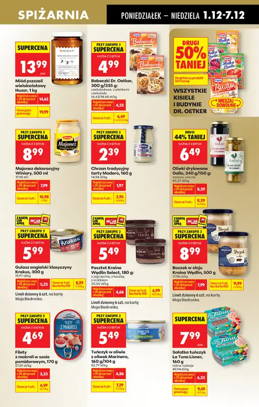 Biedronka - gazetka promocyjna Od poniedziałku, Z ladą tradycyjną od poniedziałku 01.12 do niedzieli 07.12 - strona 59