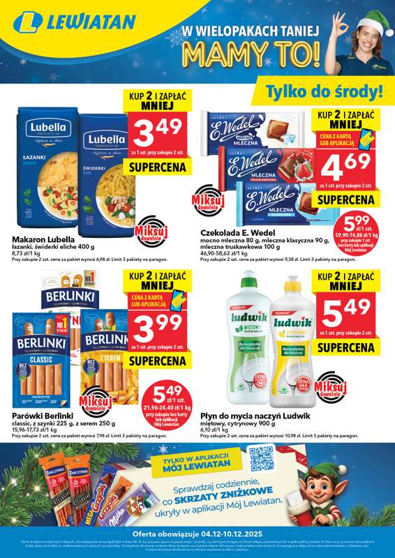 LEWIATAN - gazetka promocyjna Kupuj i zyskaj więcej od czwartku 04.12 do środy 10.12