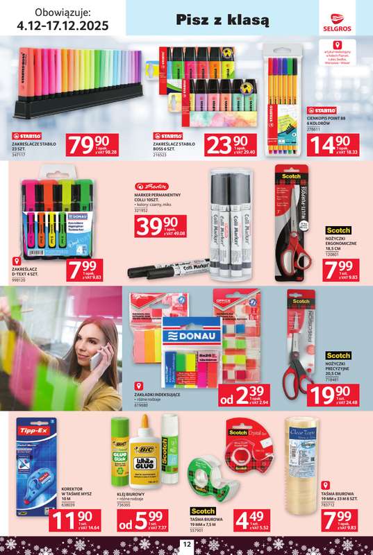 Selgros - gazetka promocyjna Katalog Biuro od czwartku 04.12 do środy 17.12 - strona 12